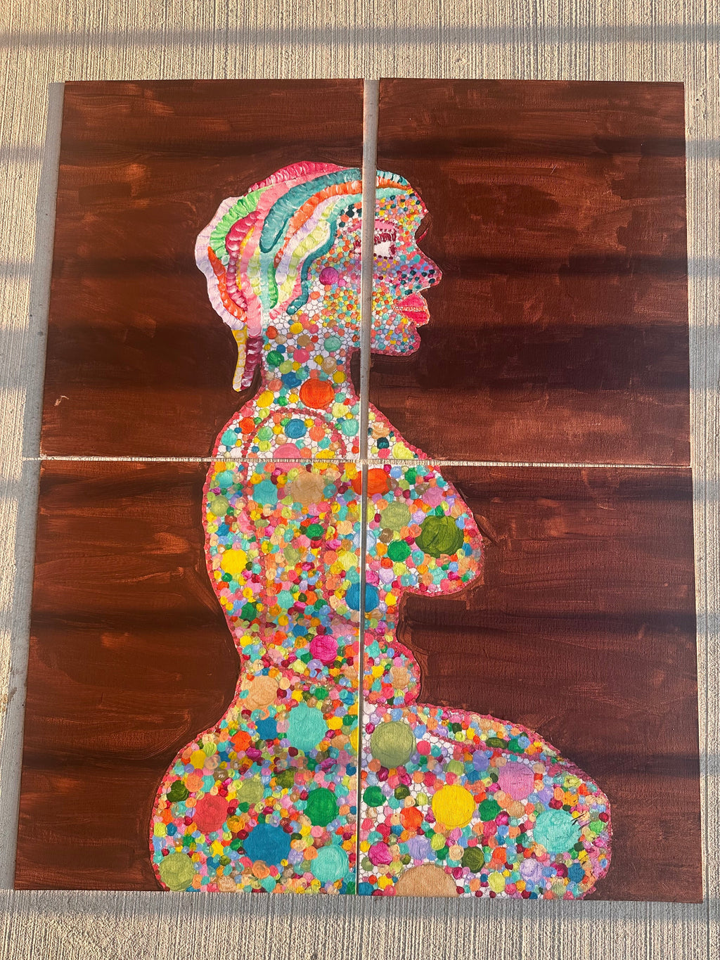 Becoming, Still | Original Mixed Media Painting | Neyah Chantel 2026