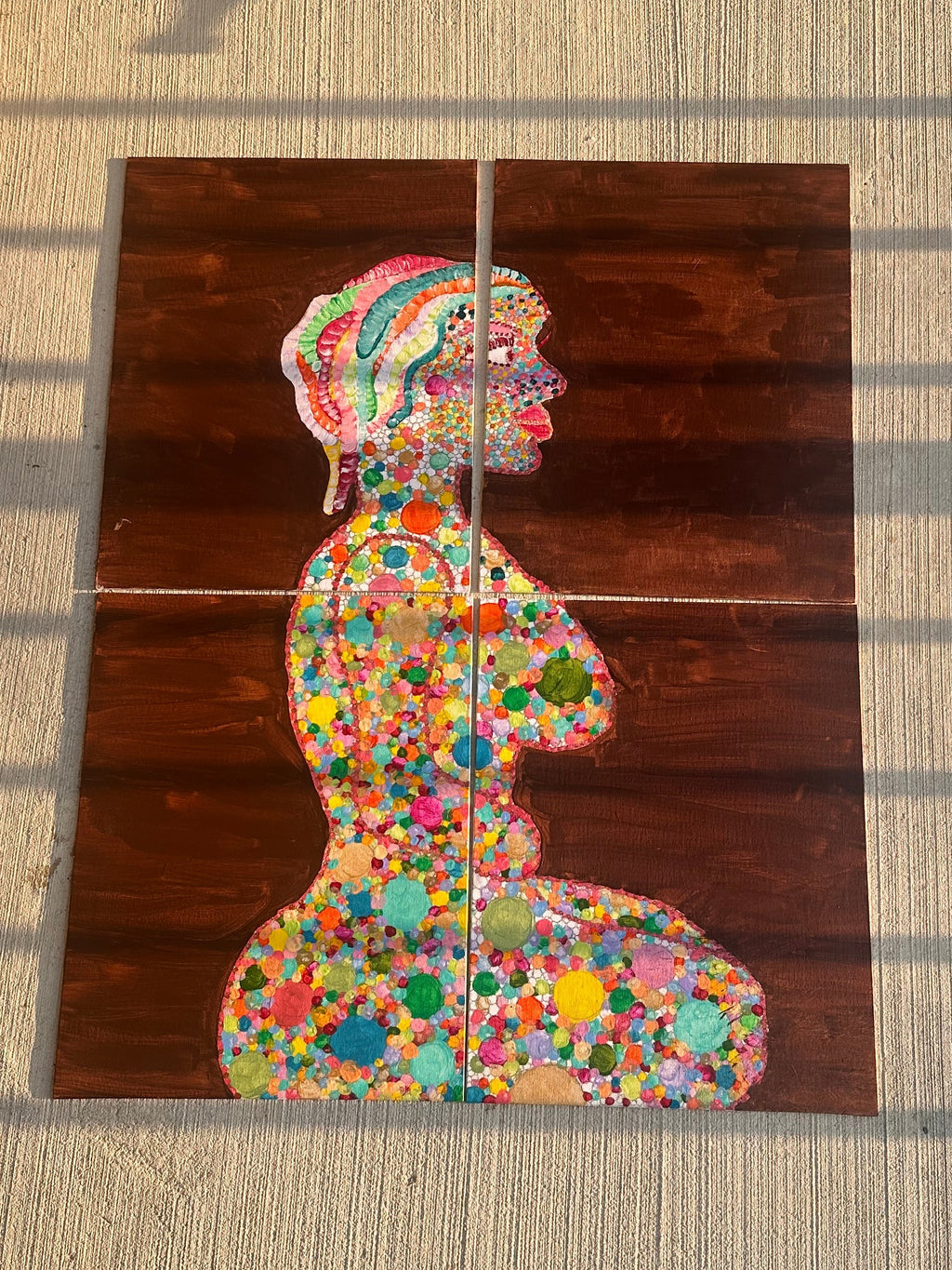 Becoming, Still | Original Mixed Media Painting | Neyah Chantel 2026