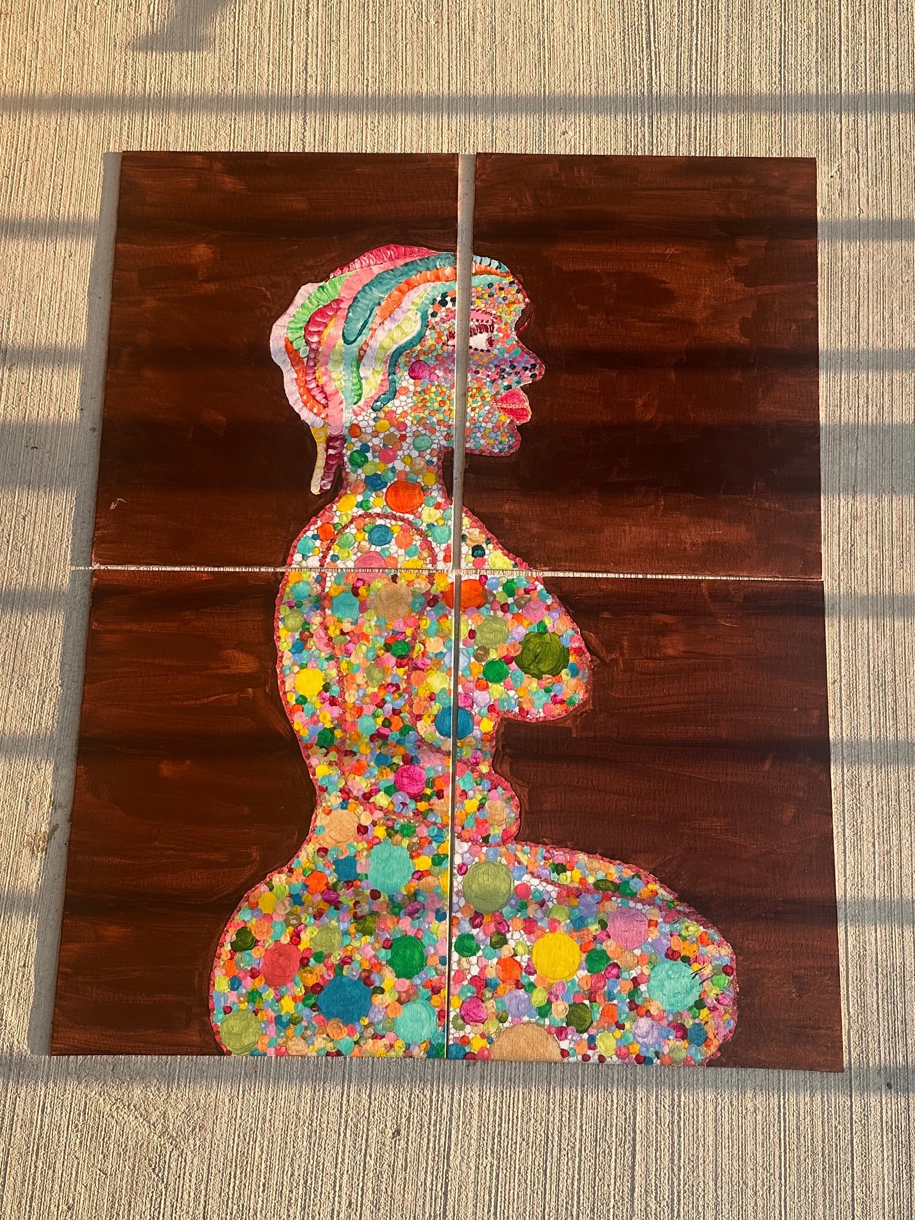 Becoming, Still | Original Mixed Media Painting | Neyah Chantel 2026
